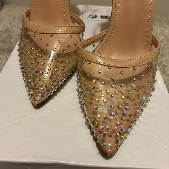 Lulu’s Rhinestone Heels - Picture 2 of 3